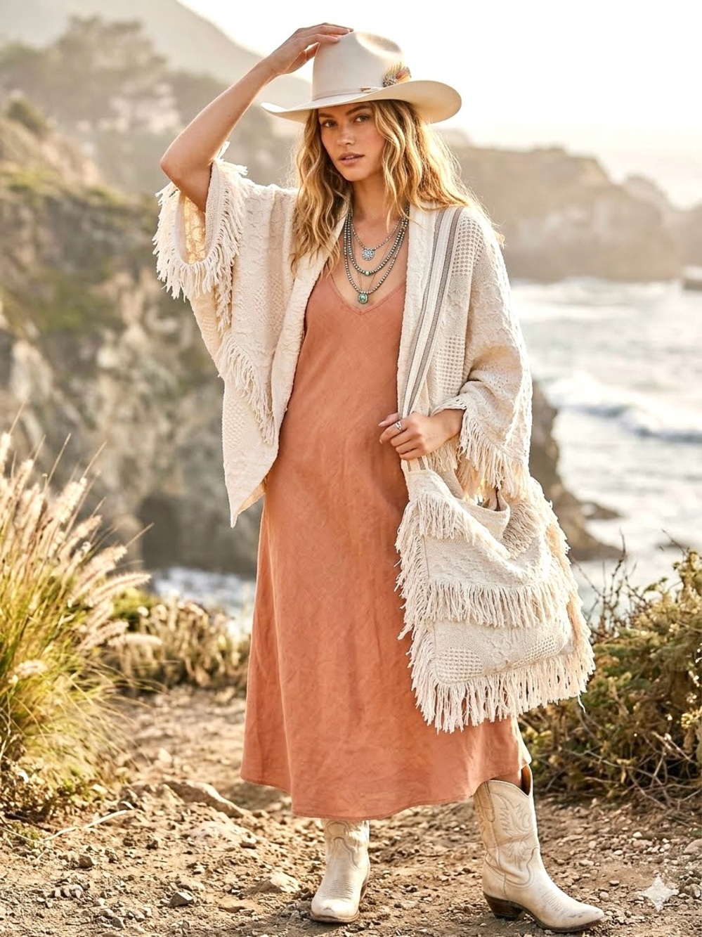 Fringe GROOVY Granny Shawl boho Cardi/cover up glorious texture cottagecore vibe